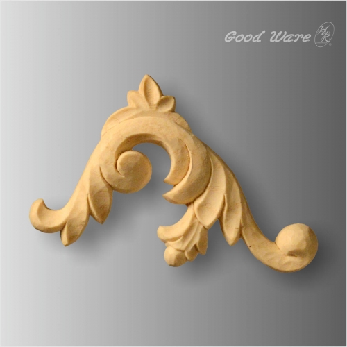 Faux wood decorative scroll molding for sale