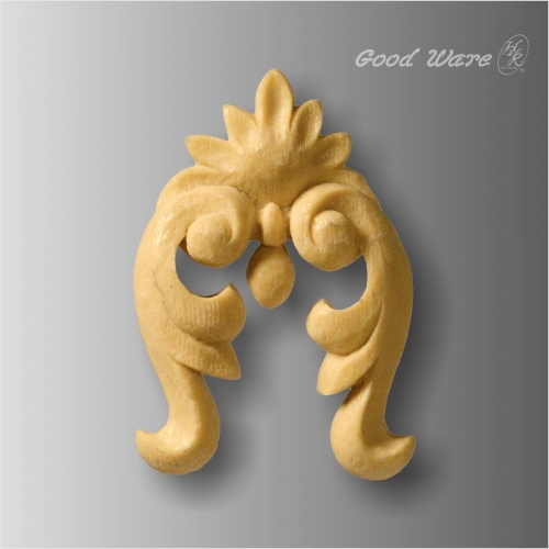 Polyurethane faux wood small floral onlays