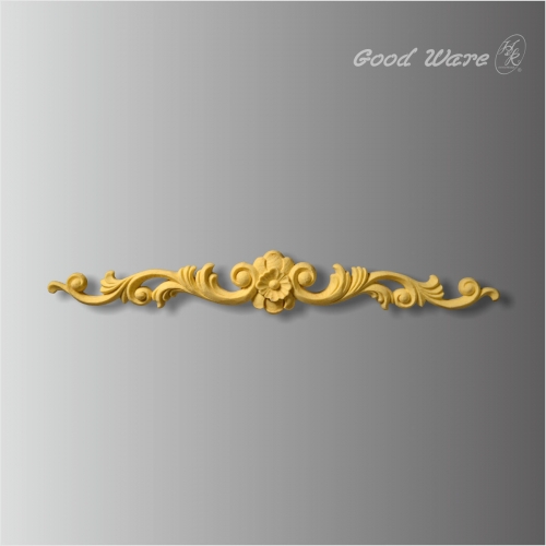 Polyurethane scroll leaf and rose appliques