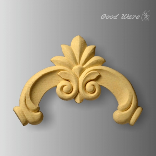 Polyurethane faux wood onlays for cabinets