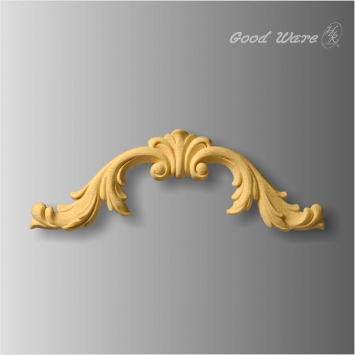 Decorative faux wood onlays and appliques