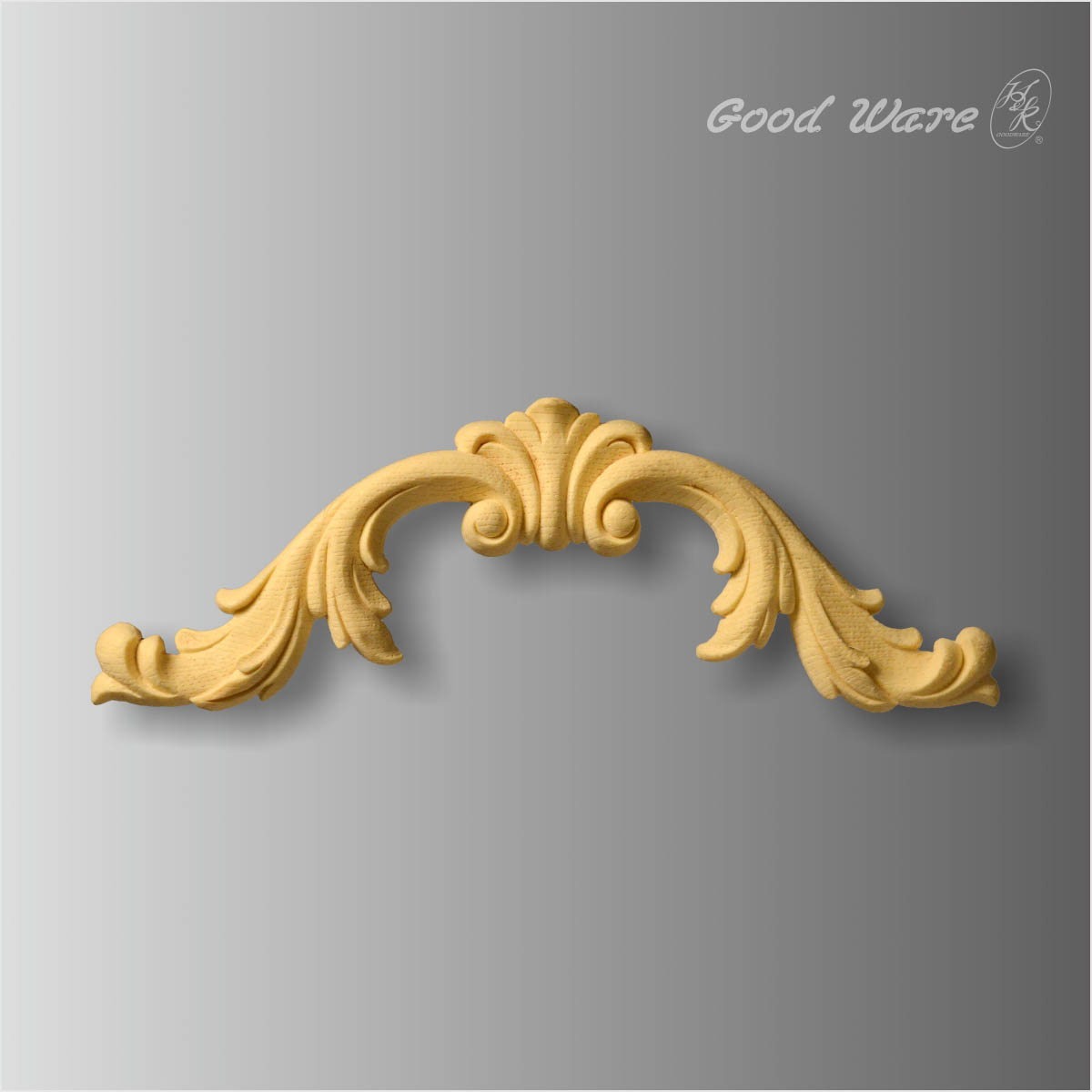 Decorative faux wood onlays and appliques