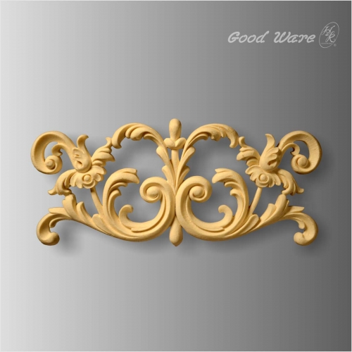 Polyurethane faux wood carved appliques for sale