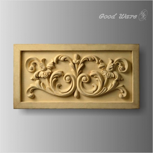 Faux wood wall plaques ornamental molding