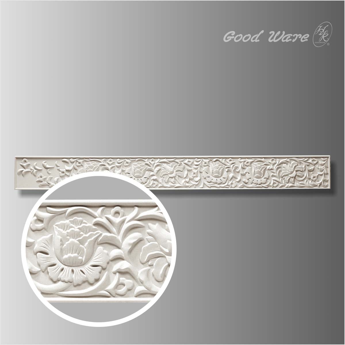 Polyurethane floral decorative wall sheets