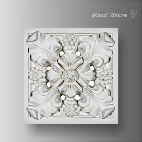 Polyurethane white paneling for walls