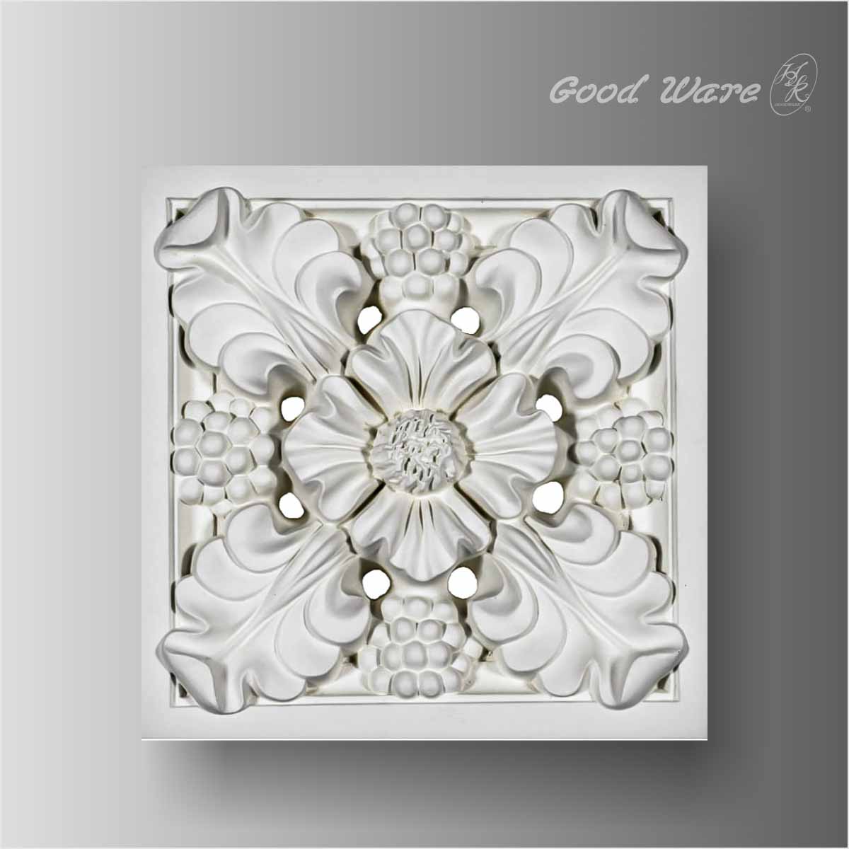 Polyurethane white paneling for walls