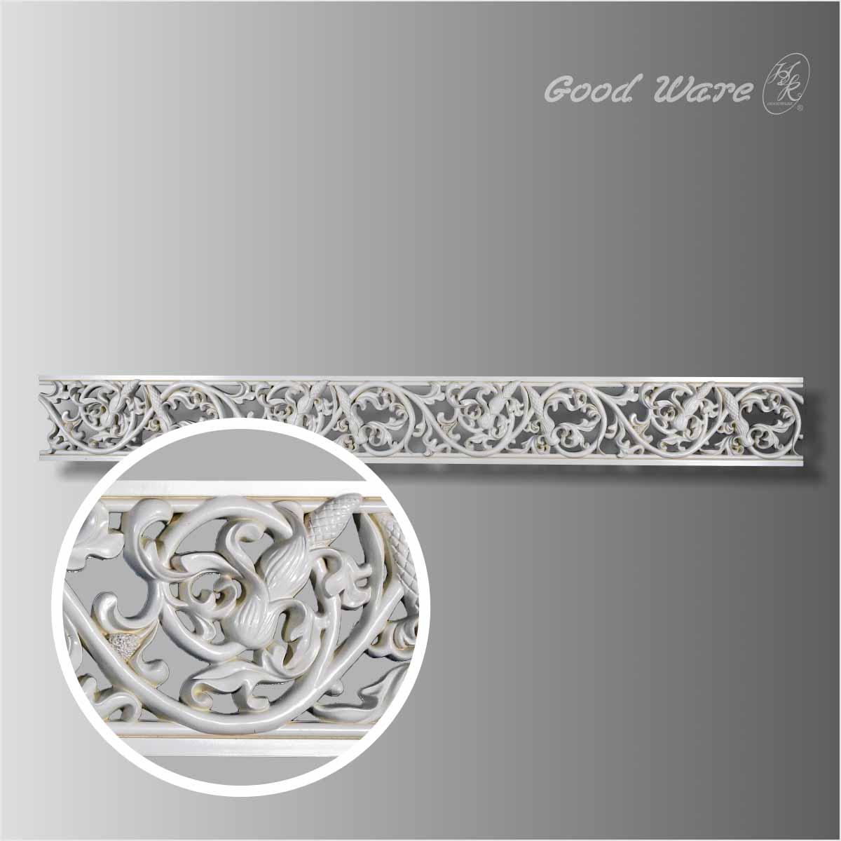 Polyurethane pierced decorative wall coverings