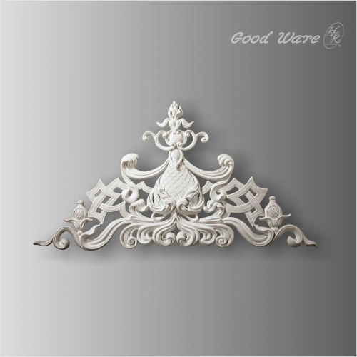 Large polyurethane 3d panels wall decor appliques