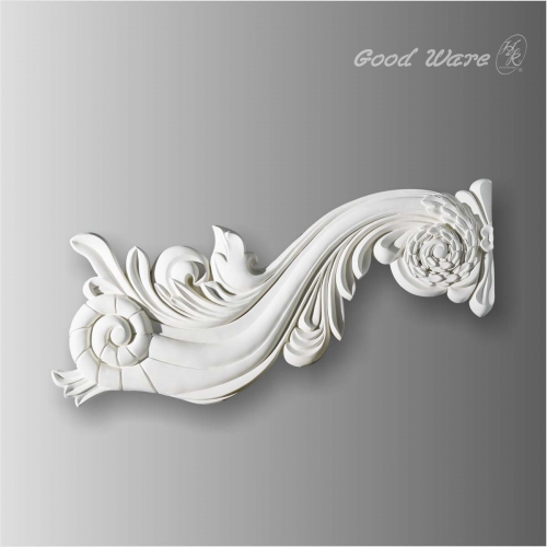 Polyurethane carved wall art molding for sale