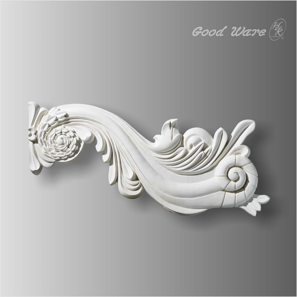 Decorative antique white wall panels interior