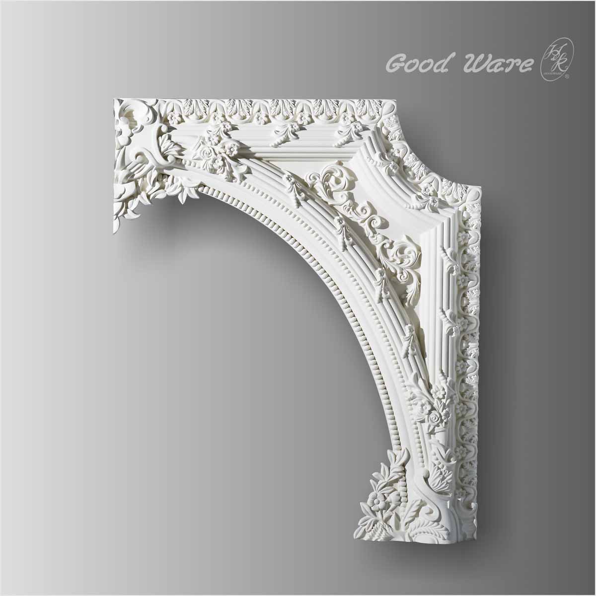 Polyurethane antique decorative paneling for walls