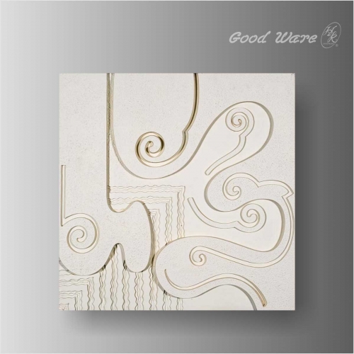 Polyurethane decorative sculptural wall panels