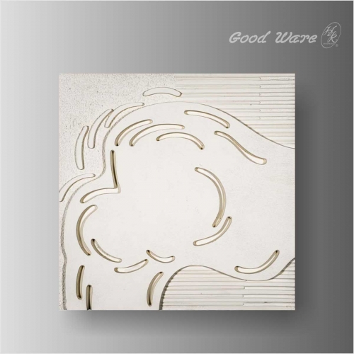 Polyurethane wall relief sculpture panel