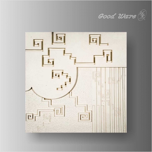 Polyurethane wall relief art panel molding