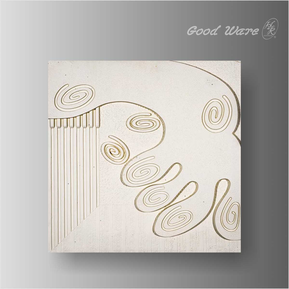 Polyurethane relief wall sculpture panel