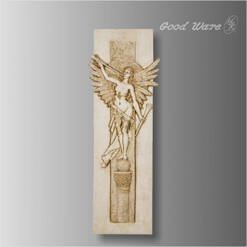 Polyurethane angel relief wall decor panels