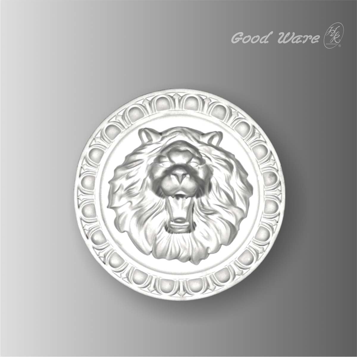 Polyurethane round lion wall decor plaques
