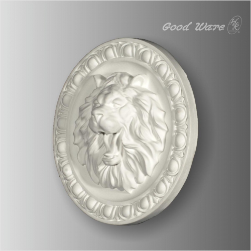 Polyurethane round lion wall decor plaques