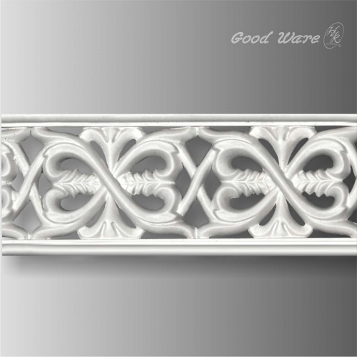 Polyurethane decorative pierced trim moulding