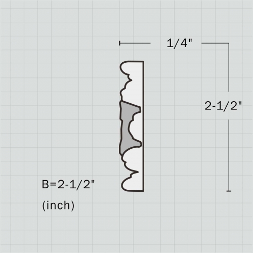 Polyurethane decorative pierced trim moulding