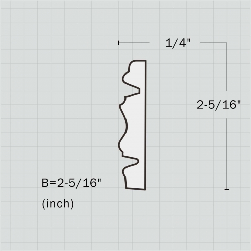 Polyurethane floral pierced trim molding