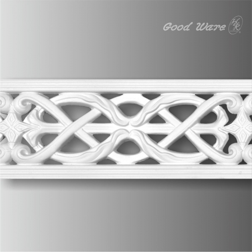 Polyurethane decorative pierced moulding trim