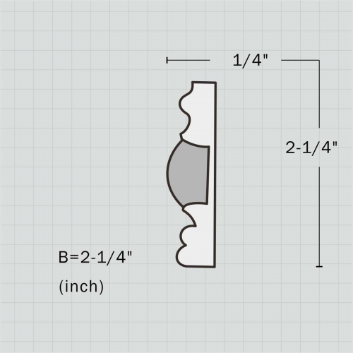 Pierced chair rail trim for house interior