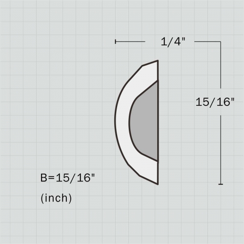 Grape design pierced wide trim molding