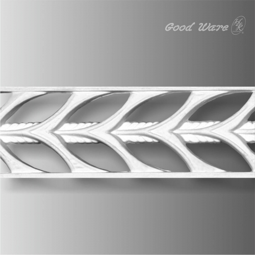 Polyurethane pierced decorative trim for cabinets