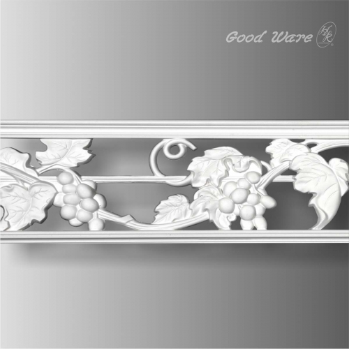 Grape design pierced wide trim molding