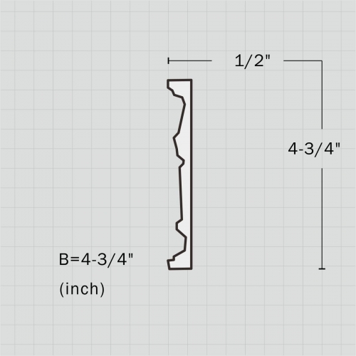 Pierced polyurethane flat molding trim for sale