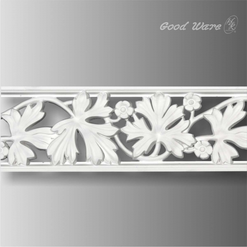 Pierced decorative polyurethane trim moulding