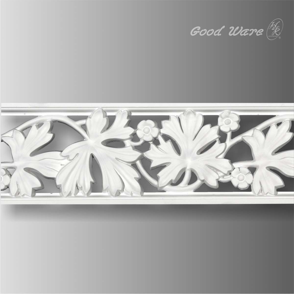 Pierced decorative polyurethane trim moulding