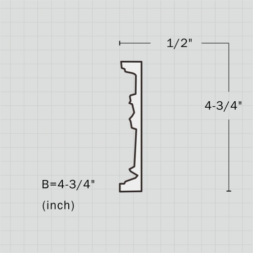 Pierced decorative polyurethane trim moulding