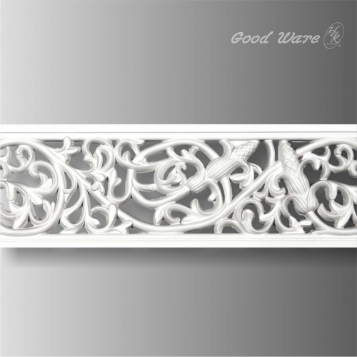 Polyurethane large pierced ornamental trim