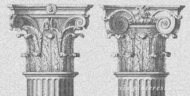 Corinthian order columns