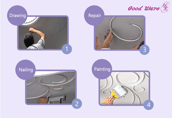 How to install the flexible molding