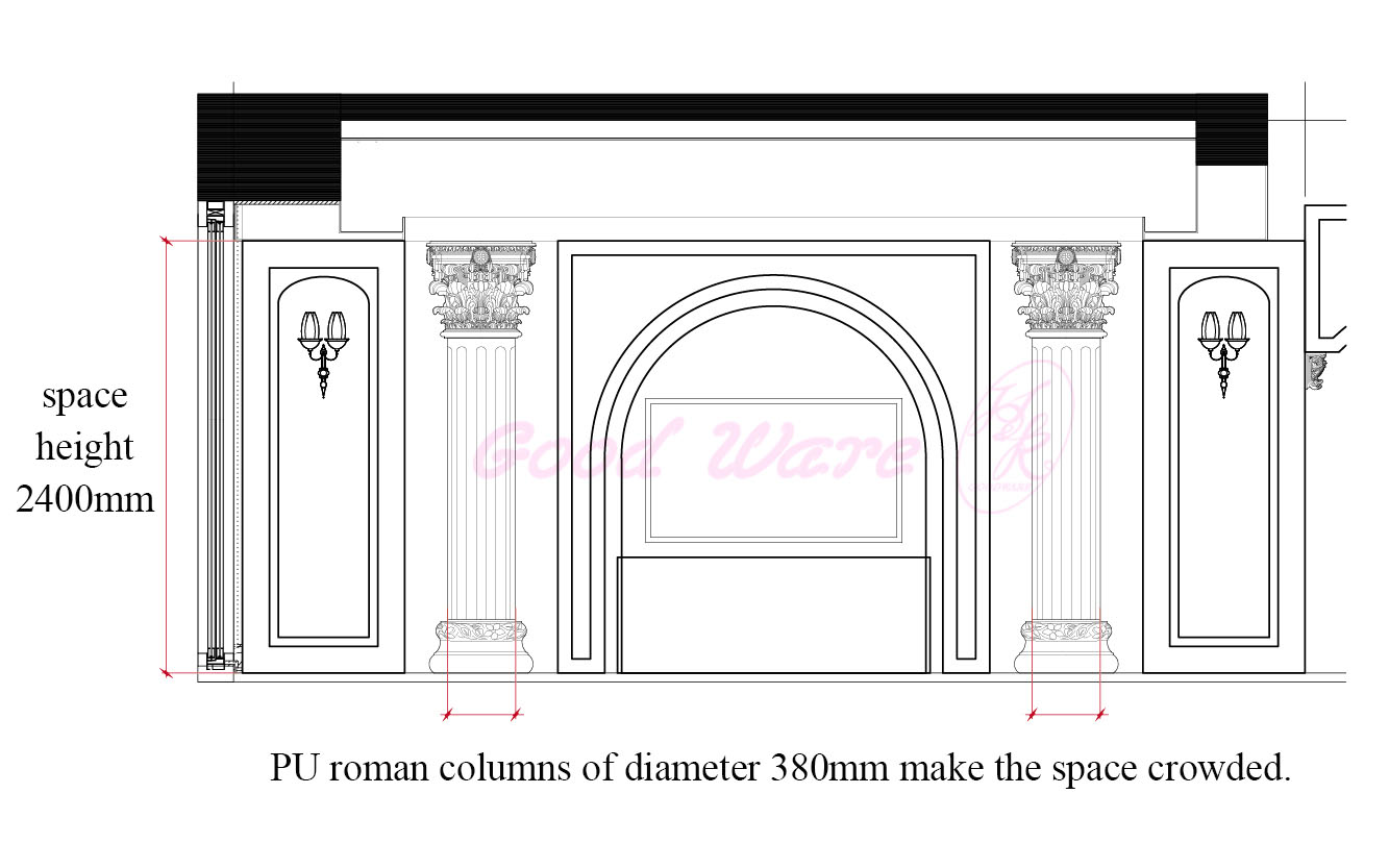 decorative roman columns