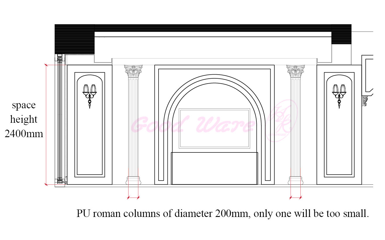 decorative roman columns