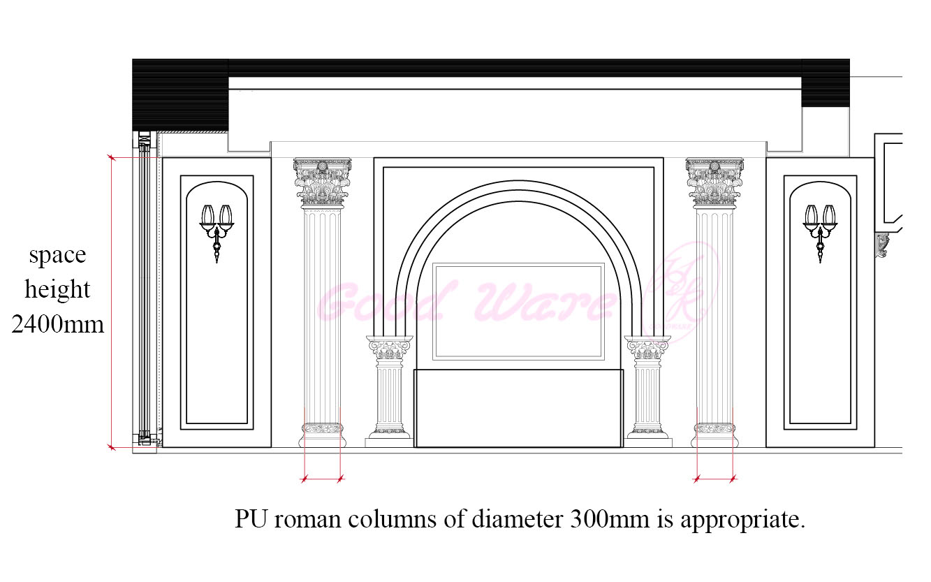 decorative roman columns