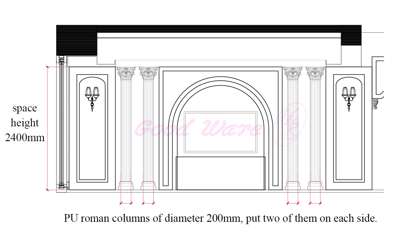 decorative roman columns